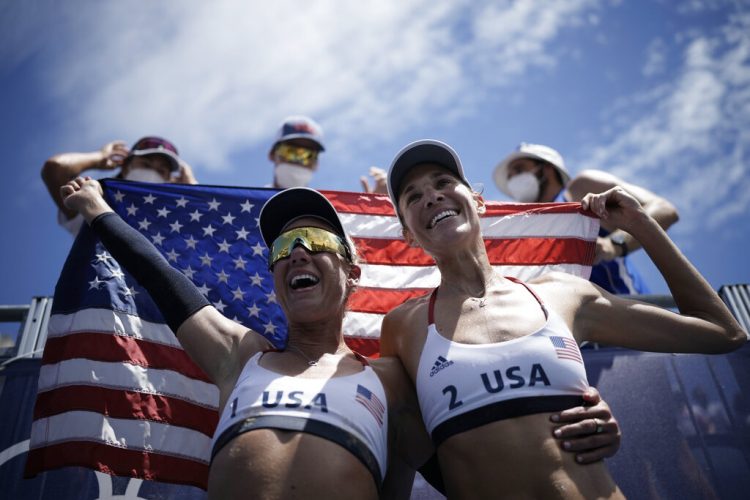 Americans win beach gold medal, and Ross completes the set